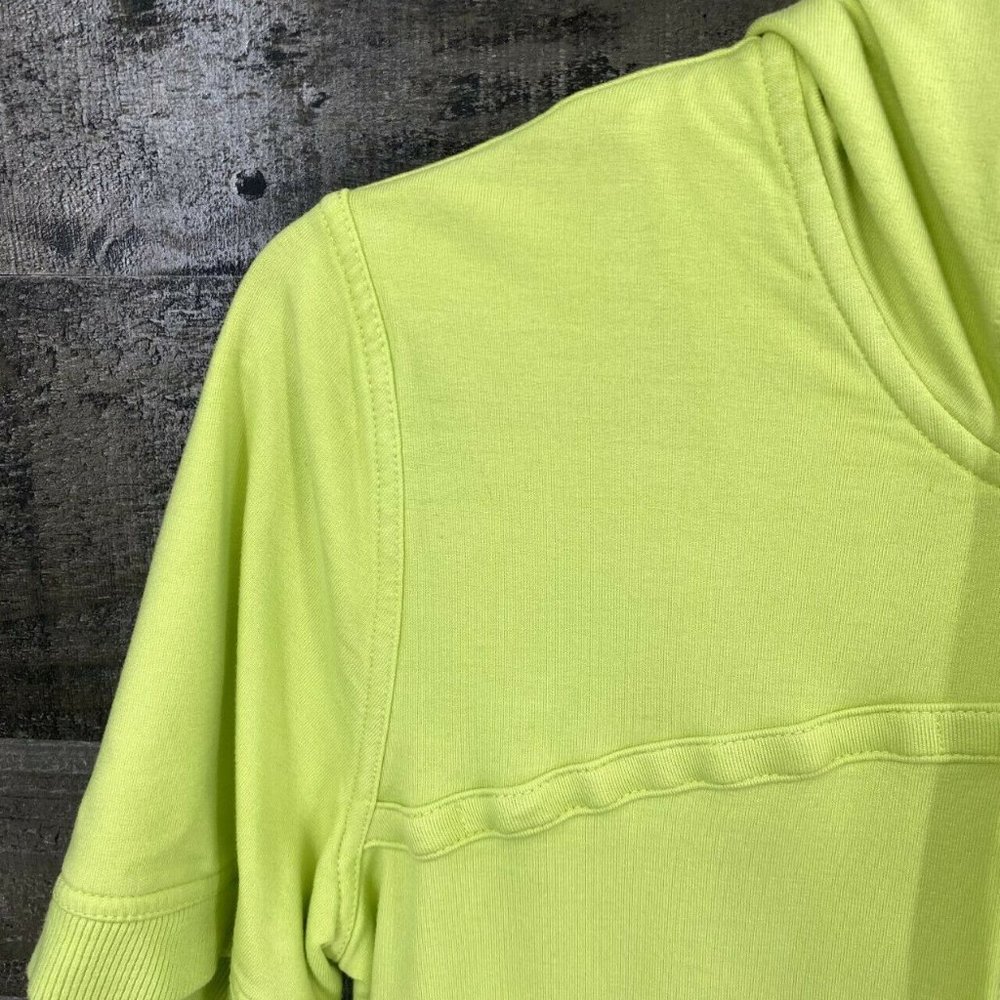 Chico's Zenergy Zip Up Short Sleeve Sweatshirt S/4 - Picture 2 of 5